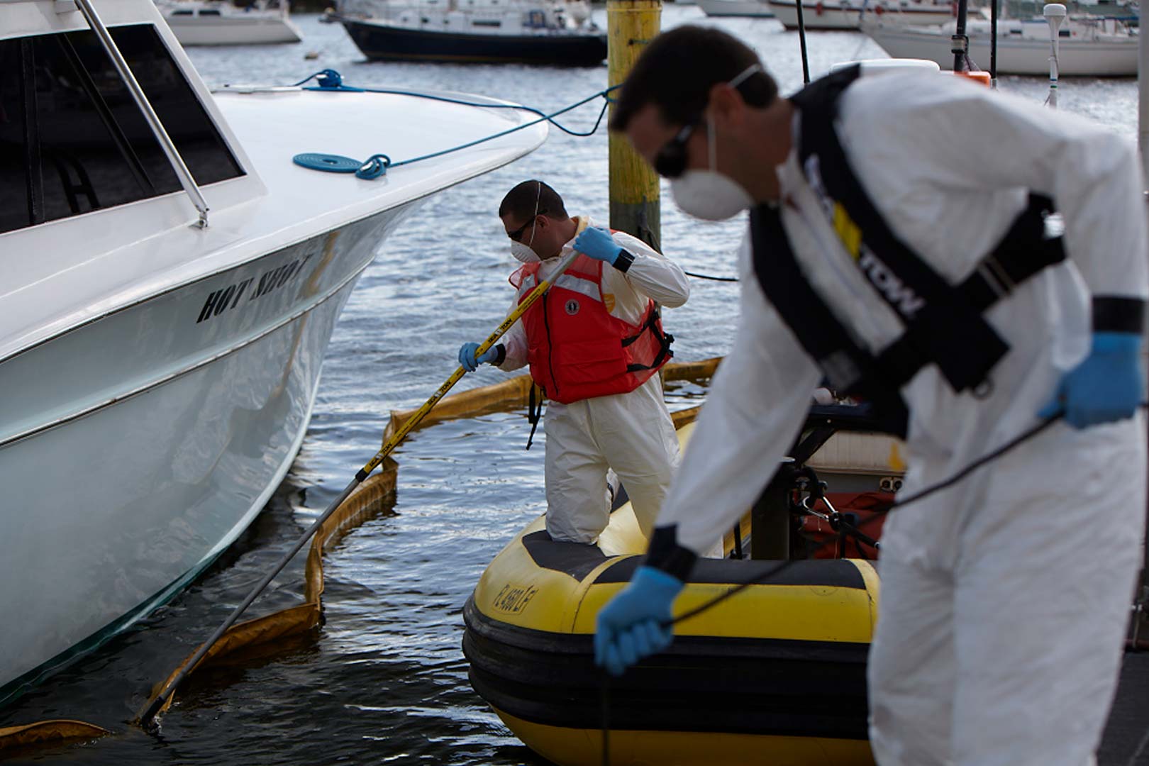 containing oil around a boat. Sea Tow focuses on environmental cleanup