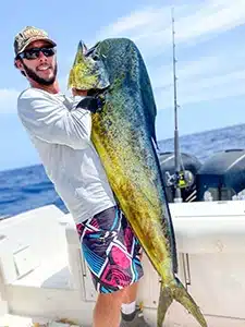 Mahi on deck, courtesy of Captain Experiences